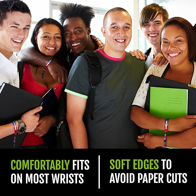 Wristco 100 Green Cloth Event Wristbands – Plastic Closure to Prevent Transfer or Reuse – Premium-Grade Fabric Bracelets for Party Entry, Summer Camp, VIP Identification, Drink Ticket ID