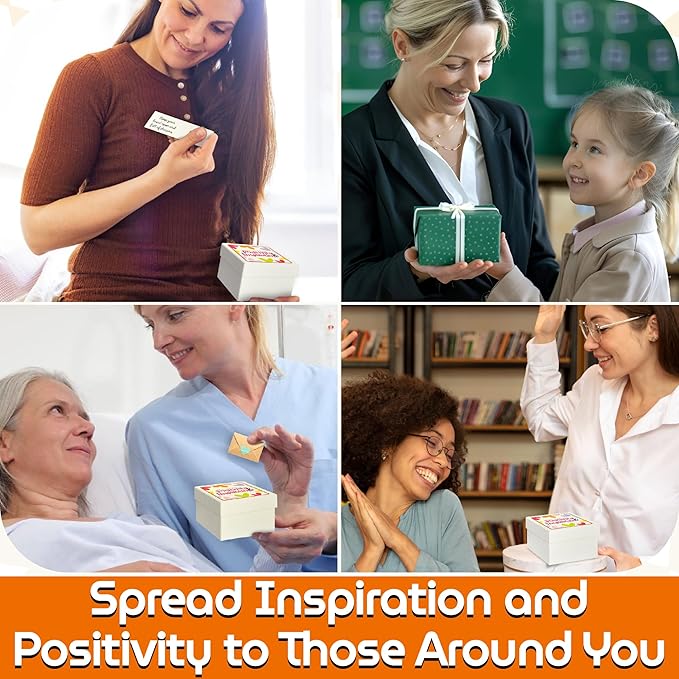 Positive Affirmation Cards For Women Men - Inspirational Cards With Envelopes, Mini Encouragement Cards, Motivational Cards Notes, Employee Appreciation Cards Gratitude Gifts For Coworkers