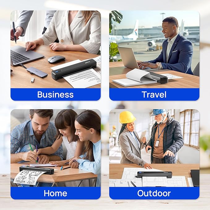 POLONO D810 Thermal Printer Paper 8.5 x 11 Inch, Advanced Thermal Printing, US Letter Size Thermal Paper Compatible with D810, Folded, Continuous, Size 8.5" x 11", 200 Sheets