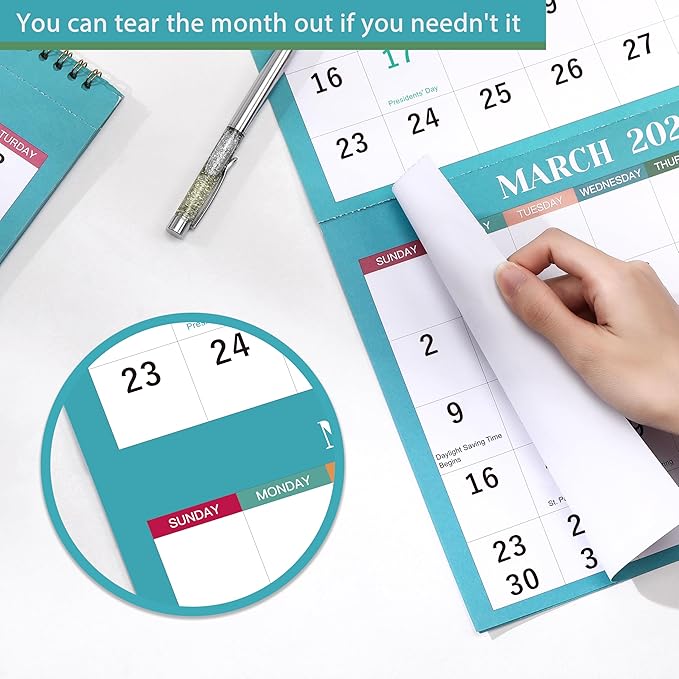 2025 Wall Calendar - 3 Month Wall Calendar 2025, Jan 2025 - Dec 2025, 11.25" x 26", 3 Month Calendar 2025, 3 Month Vertical Calendar with Thick Paper - Morandi