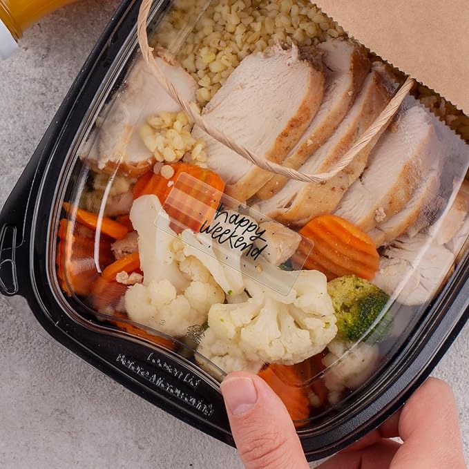 Transparent Thermal Labels 2 × 1 Inch Self Adhesive Printer Clear Stickers Vinyl Waterproof Roll Decals Rectangle Name Tag for Address Design DIY Logo Business 300 PCS