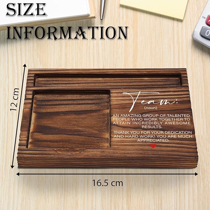 Thank You Team Sticky Note Holder, Team Gifts for Employees, Team Appreciation Gifts for Coworkers, Team Building Gifts for Employees, Teamwork Gift Desk Self-Stick Note Pad Holders TZP08