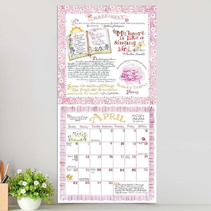 TF PUBLISHING 2025 Susan Branch Wall Calendar - Large Grids for Appointments and Scheduling - Vertical Monthly Wall Calendar 2025 - Home and Office Organization - Premium Matte Paper - 12"x12”