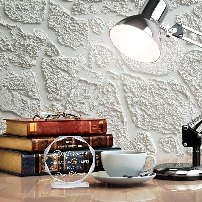 Happy Retirement Gifts for Men Women Never Understand the Difference You Made Keepsake and Paperweight Retirement Plaque Inspirational Gifts for Retired Teacher Police Firefighter Nurse (Novel Style)