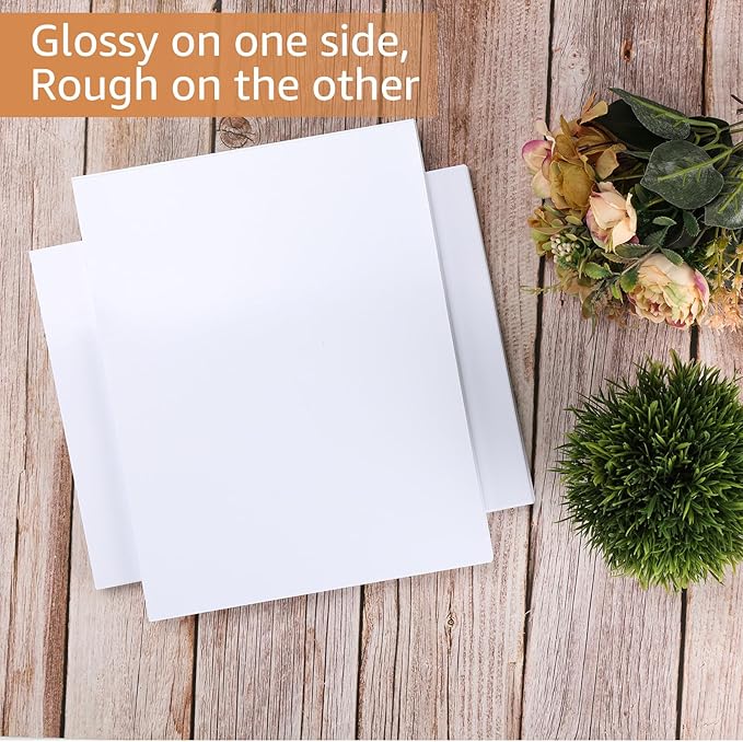 ZBEIVAN 8.5x11 Photo Paper, Glossy Printer Paper 100 Sheets, 8.5 x 11 Inkjet Printer Photo Paper for Dye Ink, 200 GSM