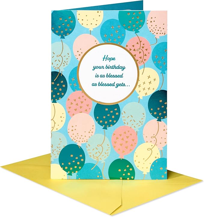 American Greetings Religious Birthday Card (Plus One)