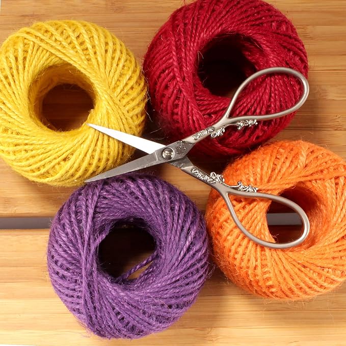 JubileeYarn Scrollwork Embroidery Craft Scissors - Brushed Nickel - 1 Scissor