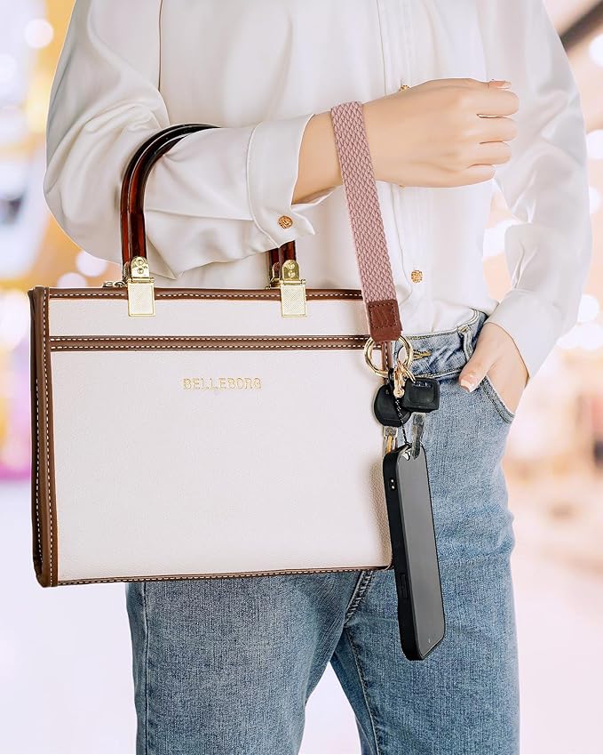 Wristlet Keychain for Women Stretchy Wrist Keychain Lanyard for Phone Case Wallet Id Card Badges (Nude Pink)