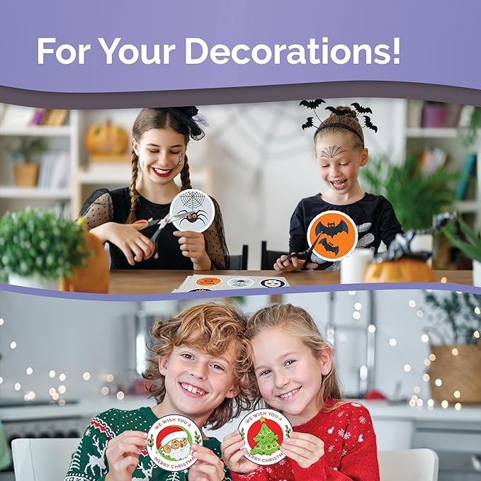 Translucent Semi-Clear Sticker Paper for Inkjet Printer & Laser Printer 62 Sheets - Self-Adhesive Water-Proof, Dries Quickly Vivid Colors, 8 ½ X 11 Inches Holds Ink Well - Tear Resistant