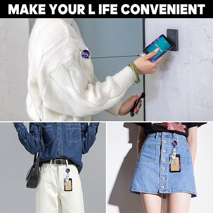 Cute ID Badge Holder with Lanyard Retractable Badge Reel Clip Funny Lanyards for ID Badges Name Tags Keychain for Office Teacher Doctor Student Women Men Nurse Accessories for Work