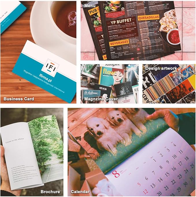 Koala Glossy Inkjet Photo Paper 11X17 Inches 48lb 100 Sheets Professional Glossy Photographic Paper Compatible with Inkjet Printer Use DYE INK 180GSM