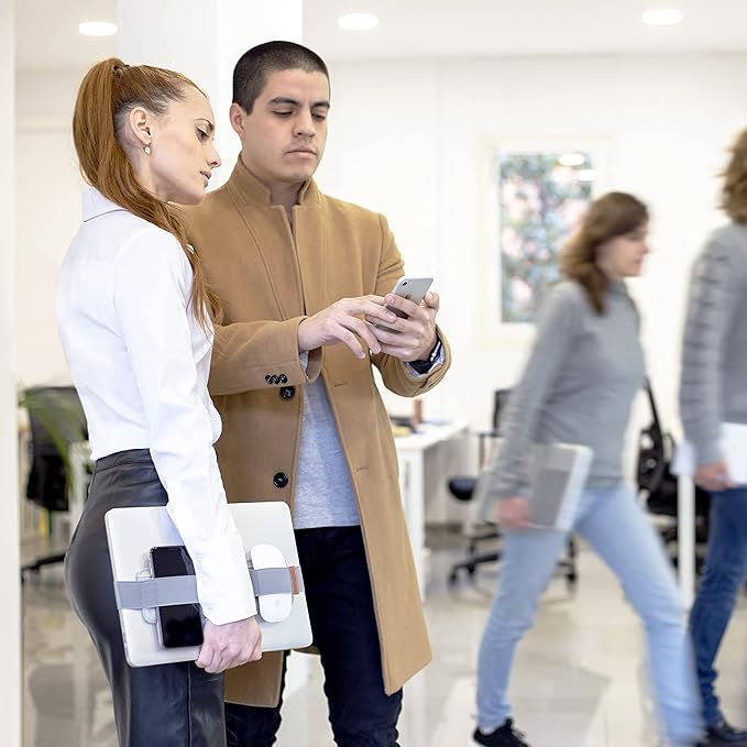 Beblau Slim Portable Tech Organizer – Attachable Laptop & Notebook Accessory | Fits 13"-17" | Backpack Insert & Desk Organizer | Office, Home, & School | Work-from-Home Essentials Gift