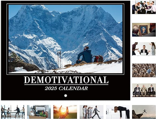 2025 Calendar - 12 Monthly Square Wall Calendar 2025, January - December 2025, 11'' x 9'', 2025 Demotivational Calendar, 2025 Calendar 12 Month for Demotivational Funny Silly Gift
