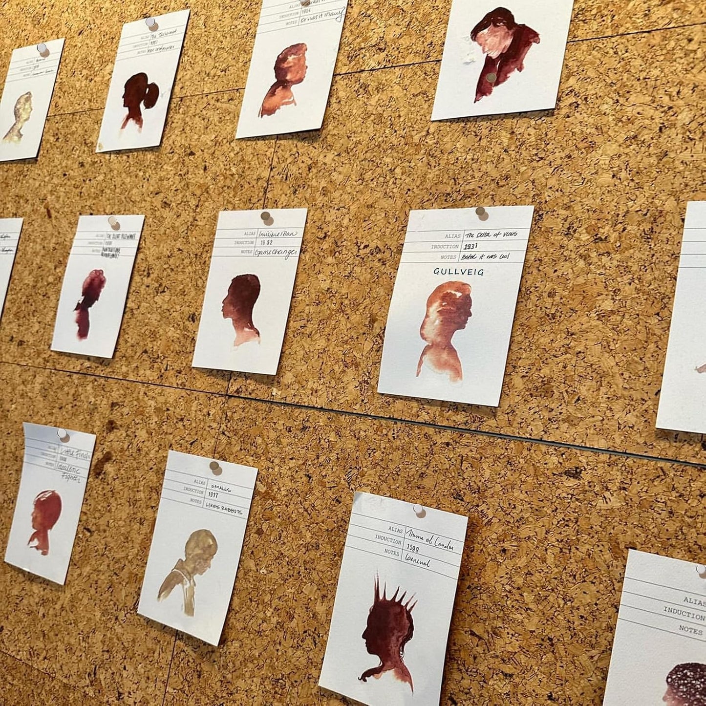 Gullveig Silver Push Pins - 100 Piece Set in Elegant Metallic Finish - Durable Metal Thumb Tacks, Reusable Paper Box - Perfect for Home, Office, and DIY Projects - Ф11mm x 17mm