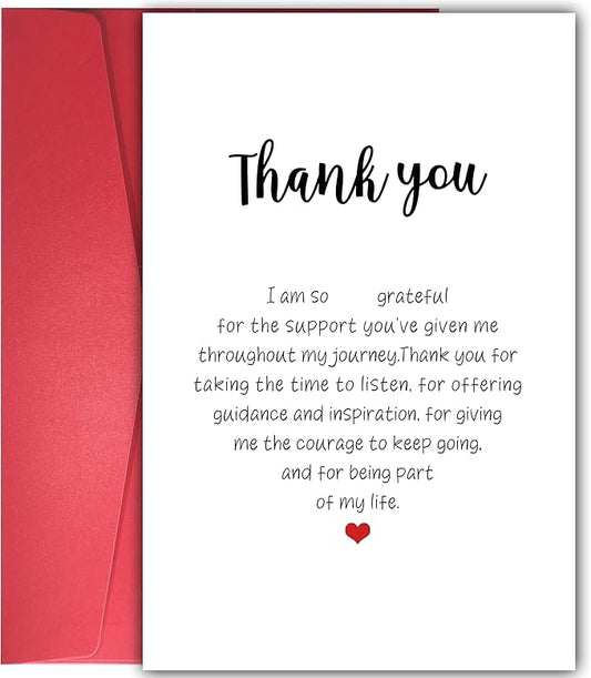 Heartwarming Thank You Card for Him Her, Funny Appreciation Card for Teacher Boss, Sweet Thank You Card for Friends Family, Friendship Card, Thank You for Being Part Of My Life