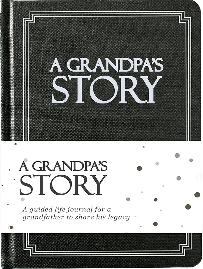 Grandpa's Life Story Journal (Hardcover): A Meaningful Keepsake for Grandpa to Share His Journey & Memories, Book Includes 250+ Prompt Questions, Sentimental Gift for Father's Day, Birthday, Christmas