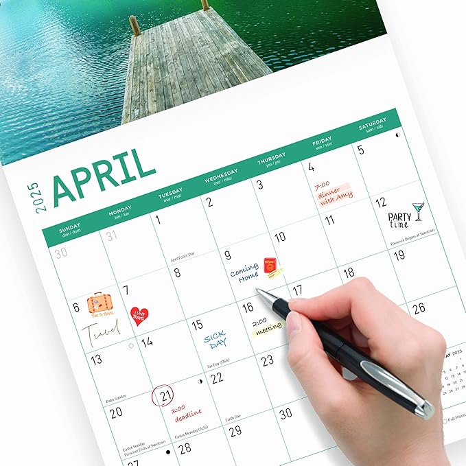 2025 Austria Monthly Wall Calendar by Bright Day, 12 x 12 Inch Beautiful Landscape Photography Gift