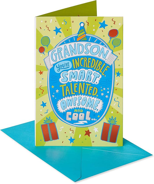 American Greetings Birthday Card for Grandson (Bragging About You)