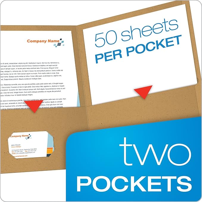 Oxford Earthwise by Oxford Twin Pocket Folders, Letter Size, Assorted Colors, 25 per Box (78513)