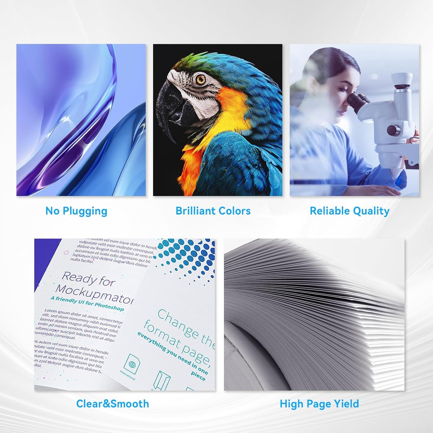 218X Toner Cartridges (No Chip) Replacement for HP 218X Toner Cartridges 4 Pack 218A Compatible for Pro MFP 3301fdw Pro 3201dw MFP 3301cdw MFP 3301sdw Printer