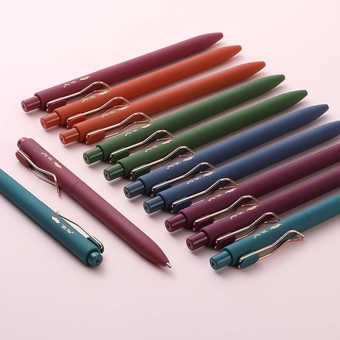 Mr. Pen- Ballpoint Pens, 12 Pack, Vintage Color Barrels, Black Ink, Cute Ballpoint Pens Black Ink, Cute Pens for Journaling, Aesthetic Pens, Ball Point Pens Black, Pens Ballpoint Smooth Writing Pens