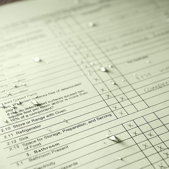 Rite In The Rain Weatherproof Copier Paper, 8.5" x 11", 20# Green, 200 Sheet Pack (No. 9511)