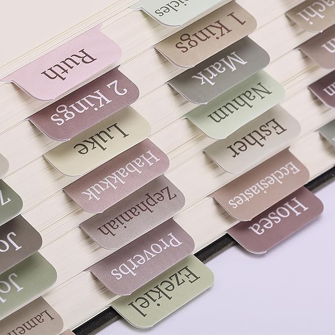 Mr. Pen- Bible Tabs, 75 Tabs, Laminated Bible Tabs for Women and Men, Bible Tabs for Study Bible, Bible Index Tabs, Bible Book Tabs, Bible Labels Tabs, Mr Pen Bible Tabs