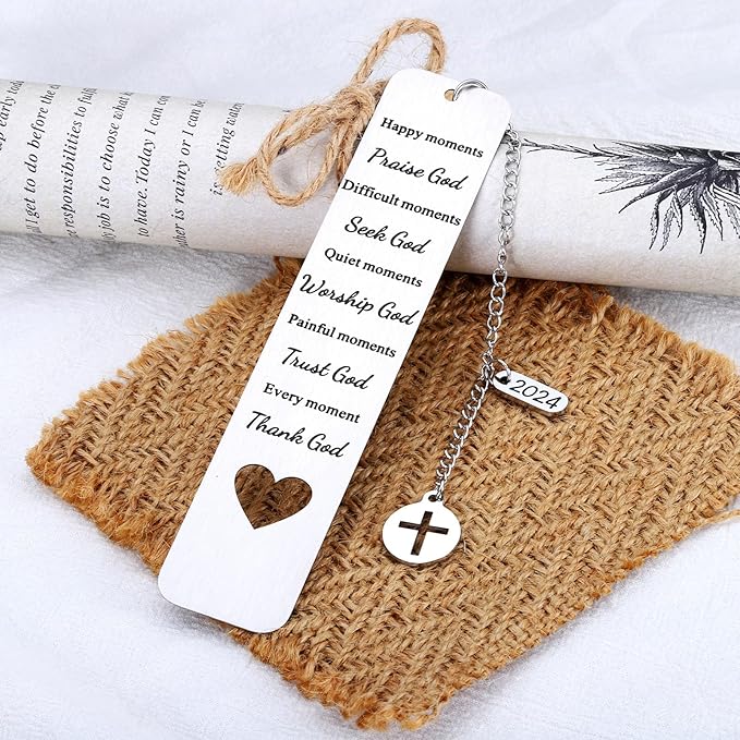 Baptism Faith Based Gifts Bible Verse Bookmarks Inspirational Gifts for Women Men 2024 Christian Religious Scripture Gifts for Friend Birthday Christmas Present for Son Daughter First Communion Gifts