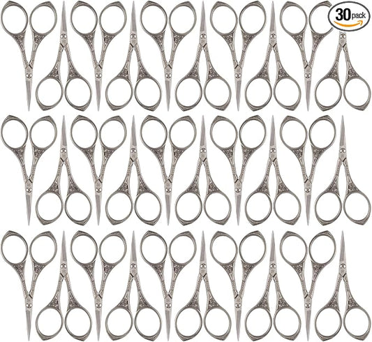 JubileeYarn Sun Motif Embroidery Scissors - Nickel - 30 Scissors