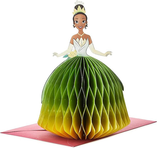 Hallmark Paper Wonder Disney Princess Pop Up Birthday Card (Honeycomb Tiana) for Birthdays, Encouragement, All Occasions