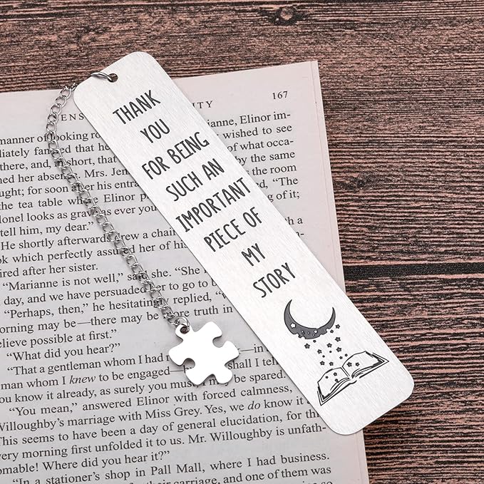 Thank You Gifts for Women Men Bookmarks for Book Lovers Employee Appreciation Gifts for Coworkers Boss Male Teacher Gifts Valentine Christmas Metal Bookmark Gifts for Readers Retired Office Bulk Gifts