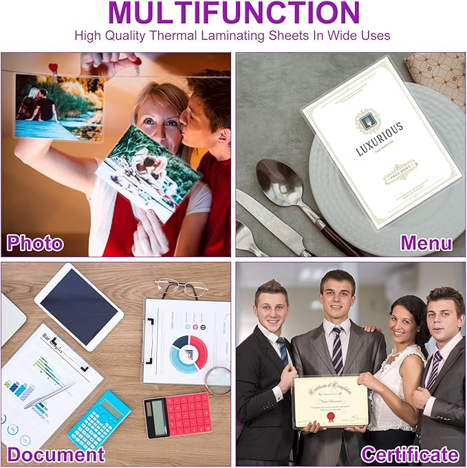 CAREGY Thermal Laminating Pouches,150 Pack Laminating Sheets,3 Mil,9 x 11.5 Inches, Education Supplies & Craft Supplies, for Laminators, Letter Size Sheets