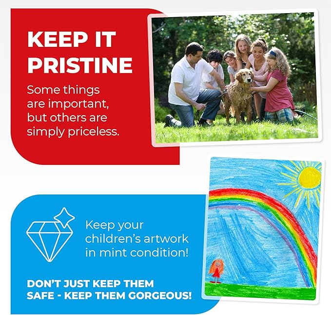 3MIL Thermal Laminating Sheets (100 Count) 9x11.5 inch, Dry-Erase Friendly Laminating Pouces, Compatible with Laminators Crystal Clear Laminated Finish