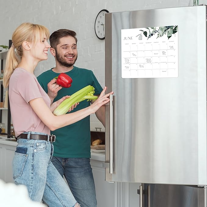 Beautiful 2025-2026 Magnetic Fridge Calendar - Runs From January 2025 Until July 2026 - The Perfect Monthly Refrigerator Calendar for Easy Organizing