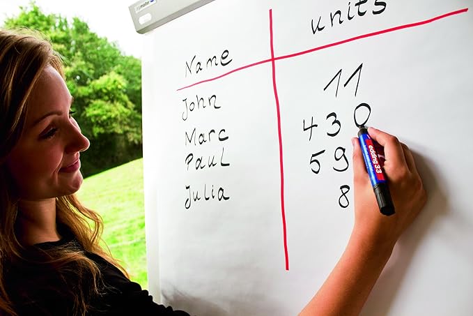 edding 33 brilliant paper marker - violet - 1 waterproof permanent marker - chisel nib 1-5 mm - vibrant colours - lightfast marking on paper, card, cardboard, plastic, metal and glass