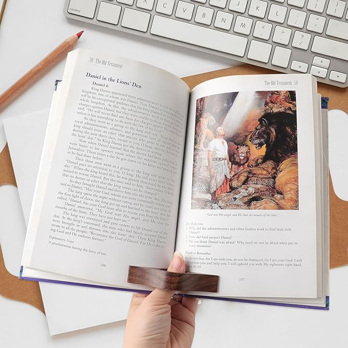 Book Weight Page Holder Wooden Thumb Book Open Holder Weighted Bookmark Corner Reading Book Accessories Gift for Writer Reader (Heavy Page Holder+Thumb Page Holder-Coffee)