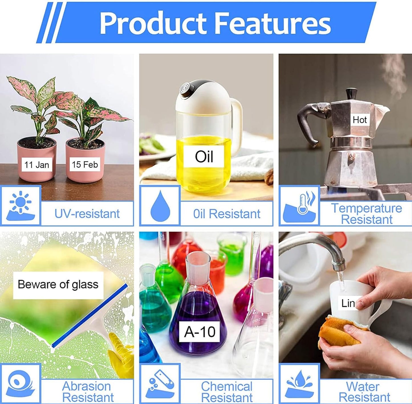 6 Pack 24mm 0.94 Laminated White Tape Compatible for Brother P-Touch Label Maker Tape TZe-251 24mm Label TZe251 1 Inch TZe TZ Tapes TZ-251 TZ251 for PT-D600 D610BT P700 P750W P950NW P710BT