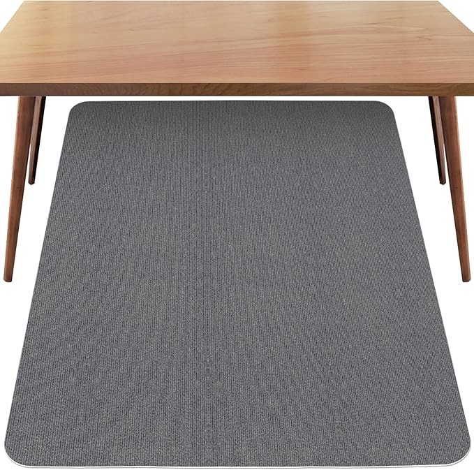 Sycoodeal Office Chair Mat for Hardwood Floor,Computer Gaming Chair Mat,Office Chair Mat for Tile Floor,Large Floor Protector Rug,Anti-Slip,Easy to Clean,Grey(48"x36")
