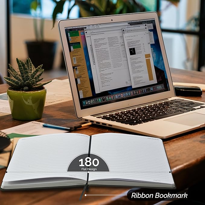 Nextnoid Hardcover Dotted Notebook Journal - 120 GSM Thick Paper, Medium A5(5.7" x 8.3"), 256 Pages - Perfect For Handwriting, Diagrams, Note-Taking and To-Do Lists (Dot, Brown)