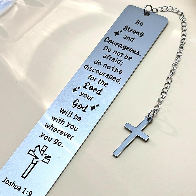 Chirstmas Christian Gifts for Women Men, Baptism Gifts for Girl Boy, First Communion Gifts for Teens, Confirmation Gifts for Teenagers, Religious Bible Verse Bookmark Easter Basket Stuffers Faith Mark