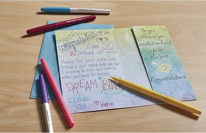 Paper Mate® Flair® Porous-Point Pens, Medium Point, 1.0 mm, Assorted Ink Colors, Pack Of 4 Pens