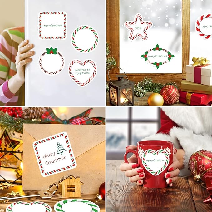 48 Pcs Christmas Candy Sticky Note Self-Adhesive Christmas Candy Note Pads Christmas Candy Memo Notes for Xmas School Office Home Supplies Students Teachers Present 12 Styles