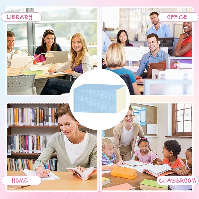 Handepo 100 Pack Composition Notebooks Ruled Lined Kraft Notebooks Bulk Soft Cover Journals Travel Diary Memo for Students Classroom Office Supplies(A5,Blue)