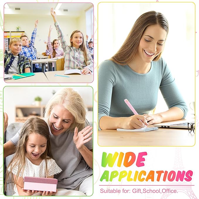 Tenare 12 Pieces Lama Pens Alpaca Gel Ink Pens Kawaii Cute Animal Black 0.5 mm for Kids