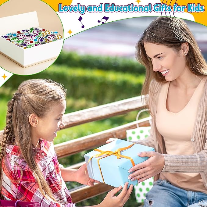 CJiangpo 60Pcs Music Mini Eraser for Kids Bulk - Musical Note Pencil Rubber Eraser Novelty 3D Desk Puzzle Music Themed Birthday Party Favors Filler Kids Back to School Classroom Prizes Gifts