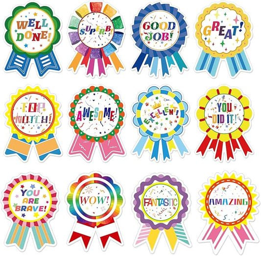 Reward Stickers Badge Designs,2.4×1.8 Inch Reward Labels Use on Classroom,Outdoor Sports Game,Party,Home,Encourage Stickers（264pcs,1bag）