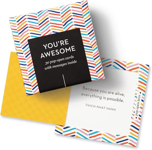 Compendium ThoughtFulls Pop-Open Cards — You’re Awesome — 30 Pop-Open Cards, Each with a Different Inspiring Message Inside