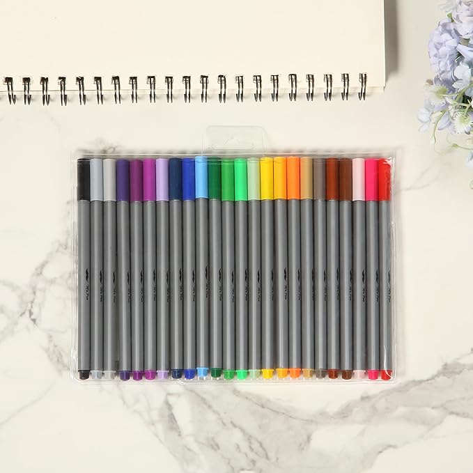 Mr. Pen- Fineliner Pens, 24 pcs, Colorful, 0.4mm Fineliners Pens, Art Pen