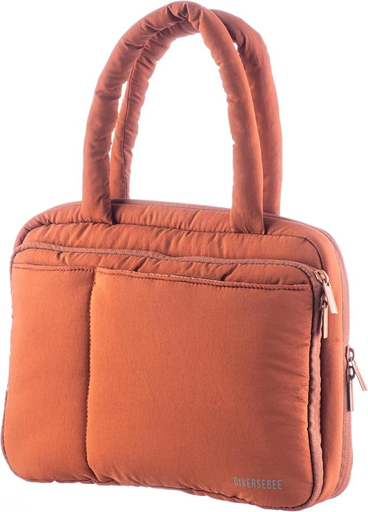 DiverseBee Large Bible Cover with Handles, Bible Carrying Case for Women, Bible Tote Bag, Book Cover, Bible Accessories Gift (Terracotta)