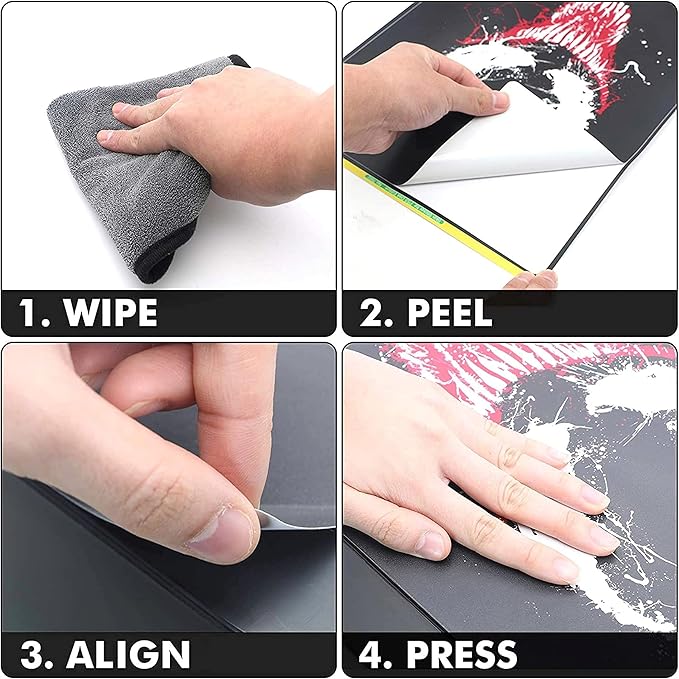 HK Studio Laptop Skin Decal Specific Fit for HP 15.6" with No Cutting Required, No Bubble, Waterproof, Scratch Resistant, American Flag Design - Including Wide Screen and Full Wrist Pad Skin